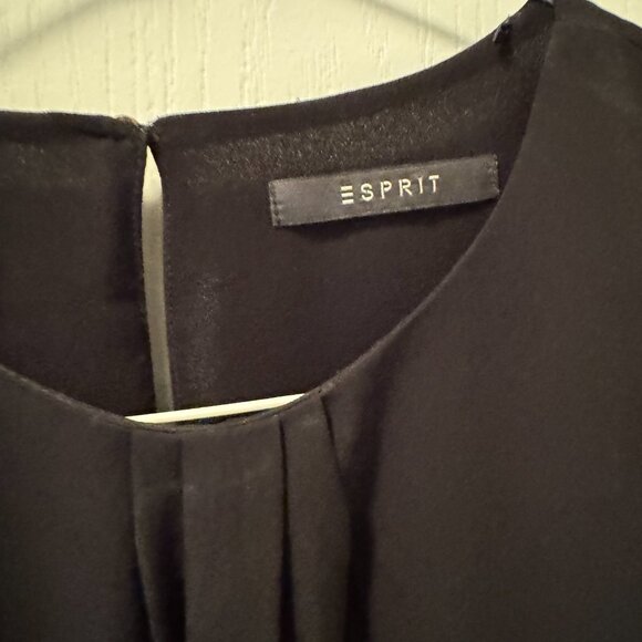 Esprit classic long sleeve black blouse - Picture 4 of 5